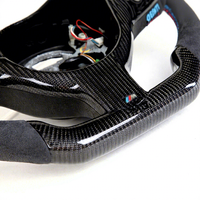 Volant de course en fibre de carbone pour BMW Série 3 E46 M3, 375 mm, sans rayons, modification directe usine, 2001-2017