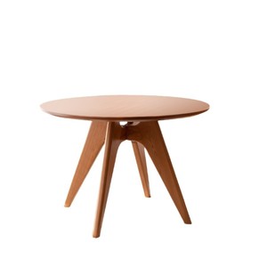 Taoxi Round <b>Table</b> Cherry Wood 2 Piece Set Space Saving Nordic Style <b>Dining</b> Room Furniture - Product Image 5