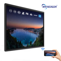 INGSCREEN tampilan iklan Digital 43 inci, dengan animasi layar sentuh dudukan dinding untuk toko ritel