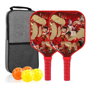 Ensemble de raquettes de pickleball Nezha avec balles et sac de transport, poignée antidérapante pour divertissement en plein air - Product Image 1