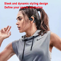 Casque C51 à affichage numérique, sport, à conduction aérienne, OWS, LED, sans fil, intra-auriculaire, à une seule oreille, écouteurs suspendus