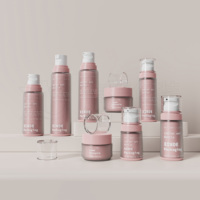Ensemble d'emballages cosmétiques blancs à faible MOQ (100 pièces) – Bouteilles en plastique avec pompe pour crème et lotion de soin (30ml, 50ml, 100ml, 120ml) – Impression personnalisée