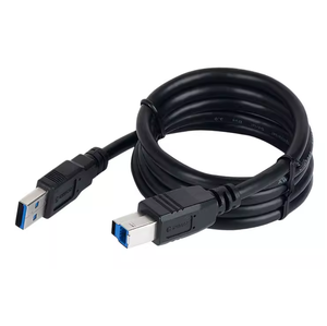 Cáp 3.0 <span class=keywords><strong>USB</strong></span> <span class=keywords><strong>A</strong></span>-Nam để <span class=keywords><strong>B</strong></span>-Nam ngắn cáp <span class=keywords><strong>b</strong></span>ện dây-2 gói, đen - Product Image 1