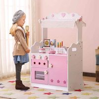 Set de jouets de cuisine en bois pour enfants, Kit de cuisine pour enfants, avec accessoires éducatifs pour pépinière et maternelle (Pi)