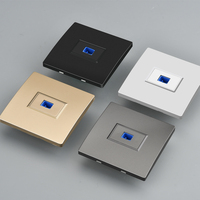Panneau de prise murale pour fibre optique 123 ports, panneau de connecteur de fibre optique SC avec fibres optiques