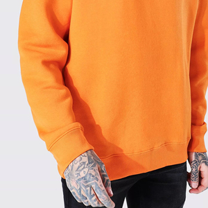 Sudadera Extra Grande de Algodón para Hombre, Estilo Minimalista, Color Sólido, con Estampado Digital, para Vacaciones de Invierno - Product Image 5