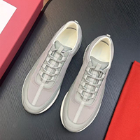 Chaussures de marche légères en maille respirante noires pour hommes, originales d'Italie, à lacets, grandes tailles 47-48