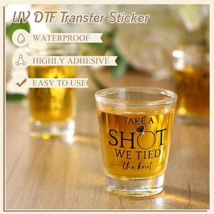 Pegatinas DE BODA Take a Shot, pegatinas de transferencia UV DTF, etiquetas transparentes impermeables para botellas de <span class=keywords><strong>vinilo</strong></span> para despedida de soltera, despedidas de soltera - Product Image 5