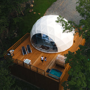 Tenda luar ruangan <span class=keywords><strong>igloo</strong></span> glamping, tenda kubah pvc tahan air liburan Dengan Kolam Renang - Product Image 1
