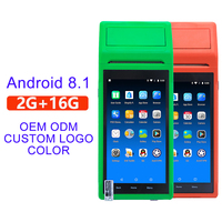 Venta al por mayor personalizado 5,5 pulgadas pantalla táctil digital Android Terminal caja registradora sistemas de máquina pos