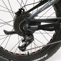 Vélo électrique TXED 750W avec moteur arrière, pneus larges, VTT électrique