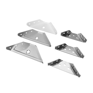 Stainless Steel Angle Bracket Triangle Support Connector For Wardrobes Beds <b>Tables</b> Shelves Durable Fixing Plate - Product Image 2