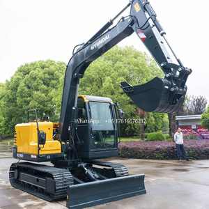 Excavatrice sur chenilles hydraulique neuve d'occasion HX80 moderne d'origine, prix bas, machinerie Hyundai HX80 - Product Image 6