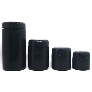 Frascos de Vidrio con Boca Ancha y Protección UV, de 5ml-500ml, Color Negro Violeta, con Tapa de Plástico, para Uso Cosmético - Product Image 6