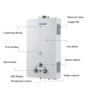 China wholesale price parts for gas water heater oman market gaz hot water heater 6L 8L 13L instant lpg ng energy saving housing