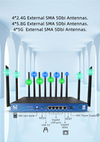 Router Qualcomm IPQ8072 de Cuatro Núcleos, DDR4 1G, 5G Industrial, WireGuard 4x4, MU-MIMO, Comunicación M2M, OpenWRT, para Videovigilancia