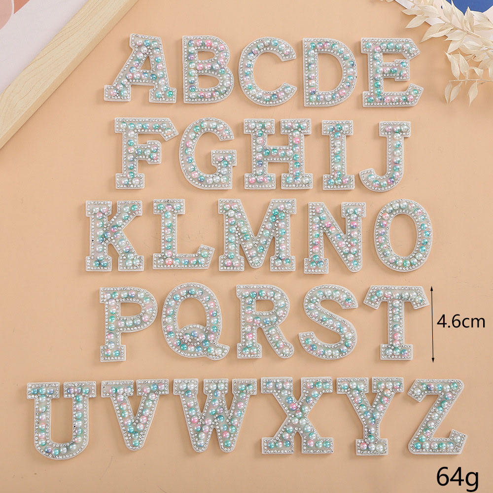 26 letter-light green pink color