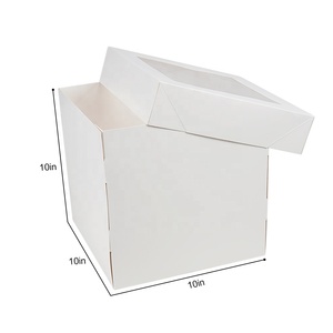 Tùy Chỉnh Thanh Lịch In Trắng Cửa Sổ Bánh Hộp Gấp Bao Bì 4 6 <span class=keywords><strong>8</strong></span> 10 12 Inch Giấy Sinh Nhật Bánh Hộp - Product Image 2