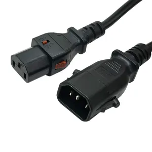 Heavy-Duty PDU Power Cord Locking C13 To C14 Power Cable