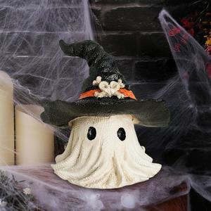 Nuevo Adorno Creativo de Resina para Halloween: Sombrero de Terror, Fantasma, Bruja, Calabaza - Pequeño Adorno para Micropaisajes y Decoración de Escritorio que Crea Atmósfera - Product Image 4