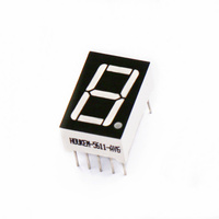 Affichage LED à 7 segments rouge super lumineux de 0,56 pouce, à chiffre unique, pour usage éducatif, luminosité de 100 Mcd, garantie de 2 ans
