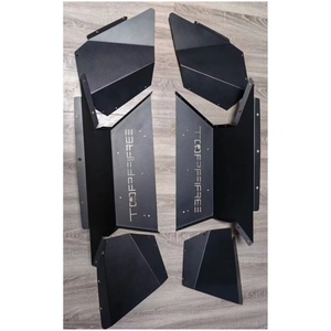 خطوط داخلية لمصباح داخلي من سبيكة الألومنيوم 4 أسود لسيارة جيب مصارع JT + JT2023 - Product Image 3
