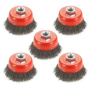 Brosse métallique de bol de 3 pouces, 4 pouces, 5 pouces pour enlever la rouille machine de fabrication de brosse métallique d'acier