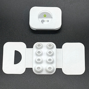 4 Paia di Gommini in Silicone 1:1 Sostitutivi per Air Pods Pro con Sacchetto, Foro per la Riduzione del Rumore e Protezione Antipolvere Integrata - Product Image 1