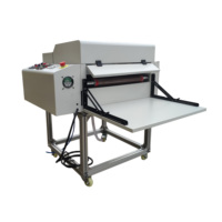 Machine de revêtement UV de 480 mm de large avec six lampes IR, nouvel équipement semi-automatique de post-impression, 10 m/min, 3000 W
