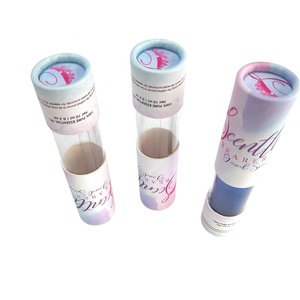 High Quality PVC Window Paper Cosmetic <b>Product</b> Cylinder Material Four-Color Printing for Essential Oil Tube Package - Product Image 2