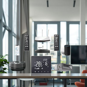 Termostato Digitale Smart <span class=keywords><strong>WiFi</strong></span> per Aria Condizionata e Caldaia con Touch Screen, Interruttori Controllati per Ventilconvettori e Riscaldamento a Pavimento (TDS) - Product Image 5