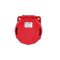 Prise industrielle ZNG-335 triphasée à montage sur panneau, 5 broches, 63A 380V IEC60309, enrouleur de câble, prise de courant