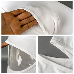 Calzoncillos bóxer largos al por mayor, ropa interior de algodón a cuadros blanca orgánica con logotipo Jacquard personalizado, calzoncillos bóxer para hombre, algodón de alta calidad - Product Image 4