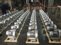 Souffleur latéral industriel 20HP 15kW 17.5kW triphasé 380V, pompe à vide pour l'aération des eaux usées