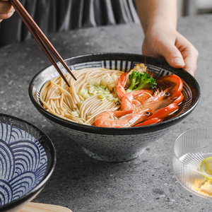 Bol en céramique <span class=keywords><strong>jetable</strong></span> XUANHUI style Japandi, sous glaçure, 0,3 kg, grande capacité, pour fêtes, nouilles, riz, soupes - Product Image 2