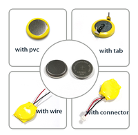 3,7 V I202032 Rrecargable tton Ton atterateria i-ion ooin ell 2032 Baty con TAB