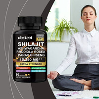 Capsules d'extrait de racine de Shilajit à base de plantes pour la santé masculine OEM Plus, marque privée, soins de santé pour adultes