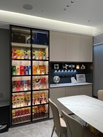 Salle à manger de luxe côté armoire salon stockage décoratif armoire porte d'entrée buffet armoire