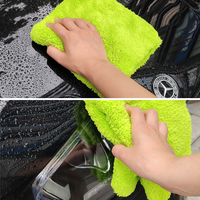 Serviette de nettoyage 40x40 en microfibre polaire corail douce et à séchage rapide, personnalisable, pour voiture et maison, vente en gros