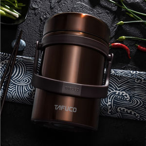 Doble pared 304SS Contenedor de alimentos Aislamiento térmico Fiambrera de acero inoxidable Frascos de vacío - Product Image 3