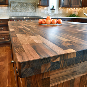 Nam Mỹ óc chó Rắn Gỗ Nhà Bếp quầy thiết kế hiện đại khách sạn ăn uống phòng tắm hiện đại <span class=keywords><strong>butcher</strong></span> khối truy cập Tops - Product Image 5