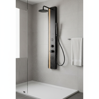 Panneau de douche en aluminium Vaguel Factory, nouveau design, styles variés, système de douche multifonctionnel