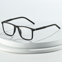 Fournisseur de lunettes en gros, lunettes de sport ultralégères, lunettes carrées surdimensionnées, anti-lumière bleue, monture TR90, lunettes optiques unisexes