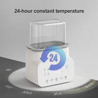 Chauffe-biberon et stérilisateur de lait Baphiya 500W électrique 220-240V en PP