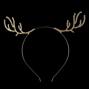Nouvelle mode de bandeau en bois de cerf au design personnalisé pour enfants, cadeau de Noël, cerceau pour cheveux en bois de cerf, bandeaux bon marché de haute qualité pour enfants - Product Image 3