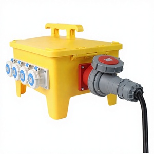 Gabinete de Distribución de Energía Eléctrica Industrial a Prueba de Agua de 12/24/36 Vías, 480V 32A, Portátil, Móvil, para Exteriores - Product Image 3