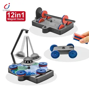 Chengji educational 12 in 1 magnetic experiment game stem learning toys physical experiments science magnet toy for kids