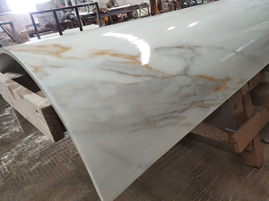 Prix ​​bas, <span class=keywords><strong>dalle</strong></span> <span class=keywords><strong>en</strong></span> <span class=keywords><strong>verre</strong></span> nano Calacatta, nanoglass, poli, grande pierre artificielle pour plan <span class=keywords><strong>de</strong></span> travail <span class=keywords><strong>de</strong></span> cuisine - Product Image 5
