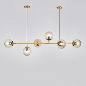 Nordic Art Fumée Gris <span class=keywords><strong>Verre</strong></span> LED Pendentif Lumières Moderne Boule De <span class=keywords><strong>Verre</strong></span> <span class=keywords><strong>Suspension</strong></span> Plafond Lustre - Product Image 2