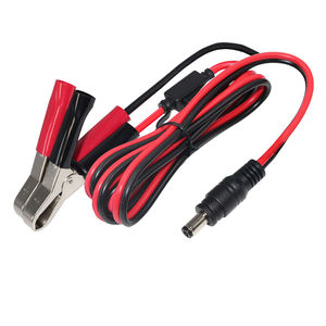 Kabel ekstensi jepit baterai kendaraan mobil 12V/24V 16AWG penjepit buaya ke terminal lubang 10A kabel baterai Sekring - Product Image 3